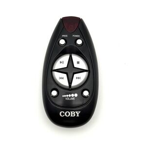 Coby Remote CX-CD375 CX-CD377 Replacement Player Control Black